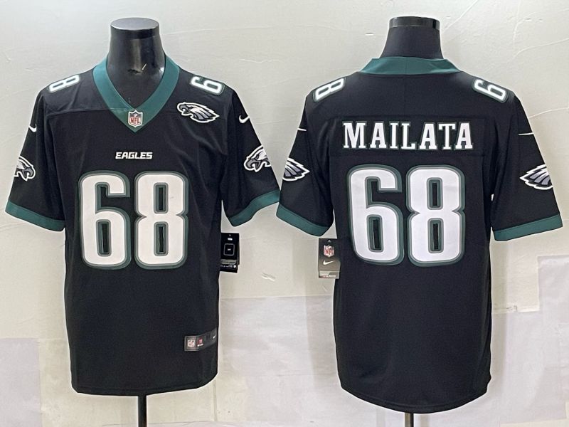 Men Philadelphia Eagles #68 Mailata Black Nike 2025 Limited NFL Jersey 008->san diego padres->MLB Jersey